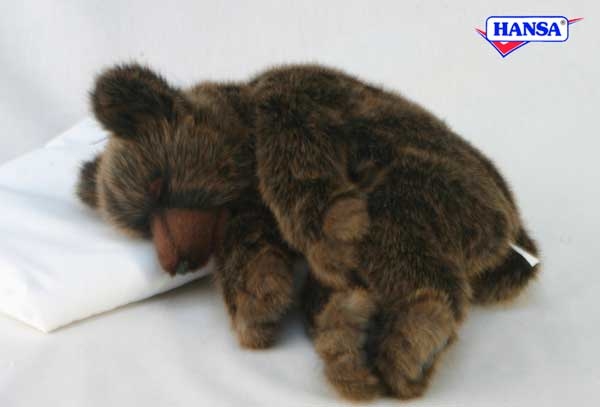 Slapende bruine Beer 40 cm